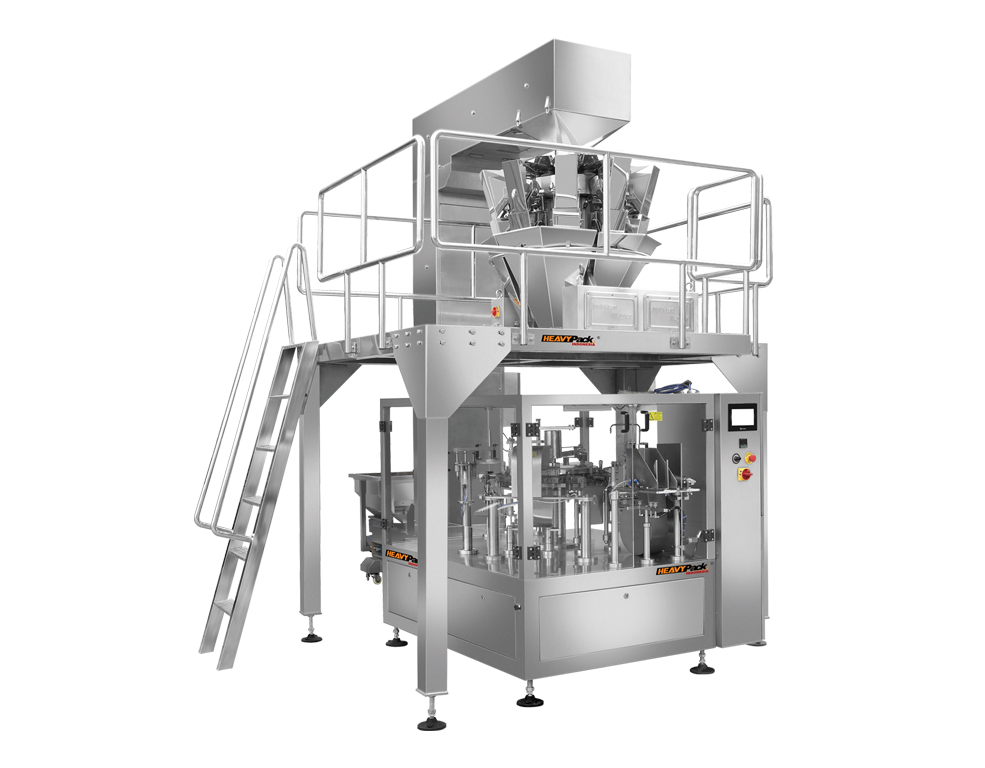 Automatic Granule or Seeds Standing Pouch Packaging Machine RZ8-200 with 10 Head Weigher Package